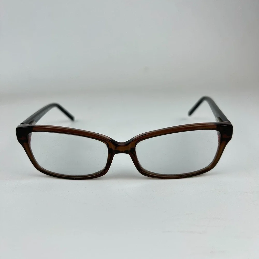 Ellen Tracy Womens Eyeglasses Frame Navari Brown Plastic Full Rim 51-15-135 mm‎